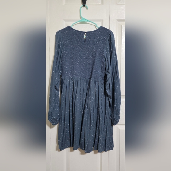 SO Blue And White Polka Dot Dress - Picture 2 of 3